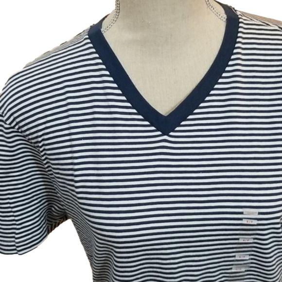 3/$25 V Neck Stripe Tees - Picture 3 of 5
